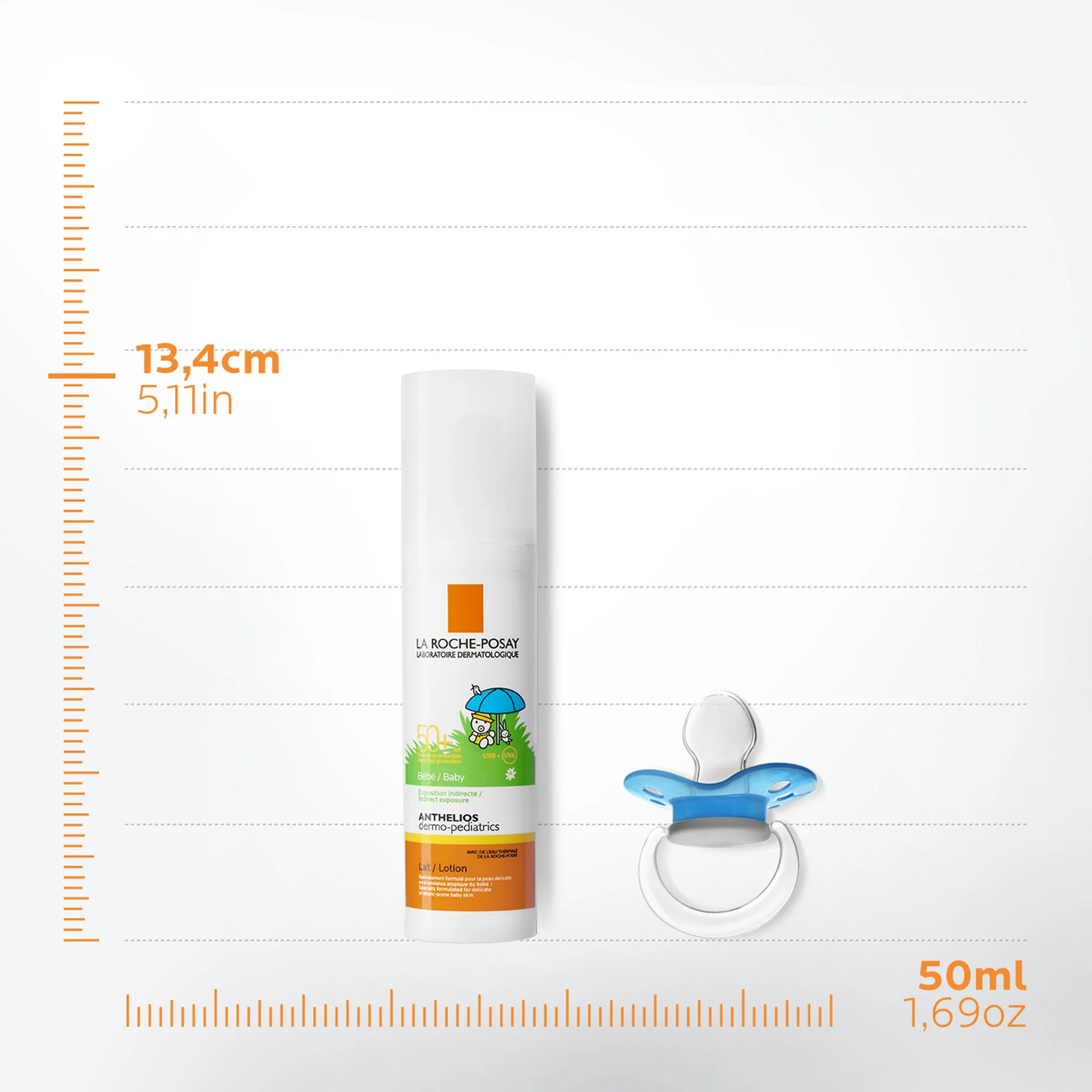 La Roche Posay Anthelios Latte Protettivo Bebè SPF50+, 50 Ml Protezione solare per neonati