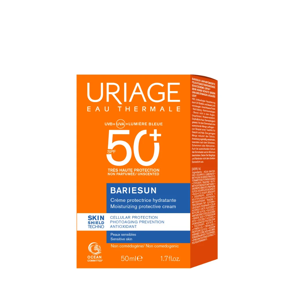 Uriage Eau Thermale Bariesun Spf50+ Creme Protectrice Hydratante Senza Profumo 50 Ml