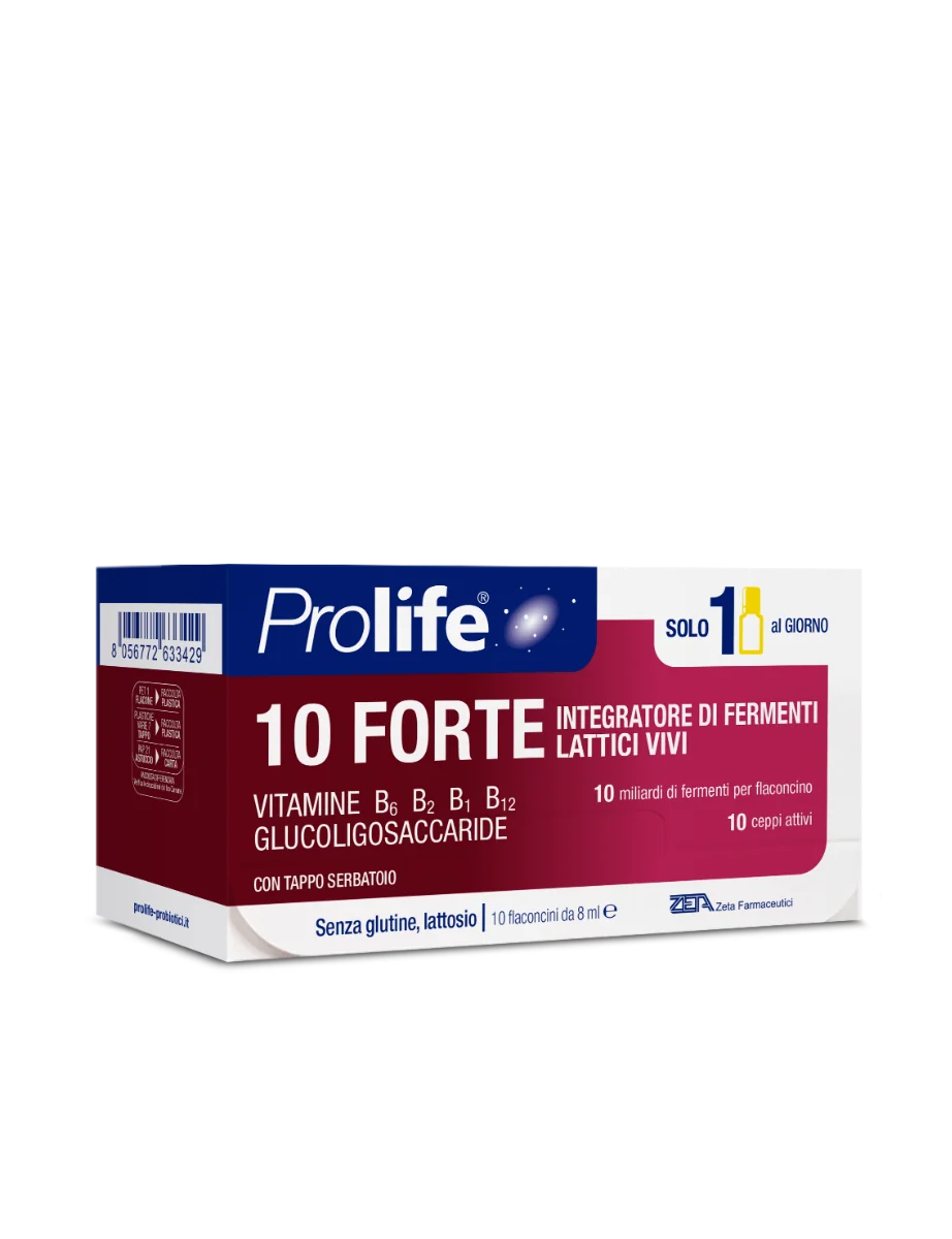 Prolife 10 Forte 10 Flaconcini 8 ml Integratore Fermenti Lattici Vivi