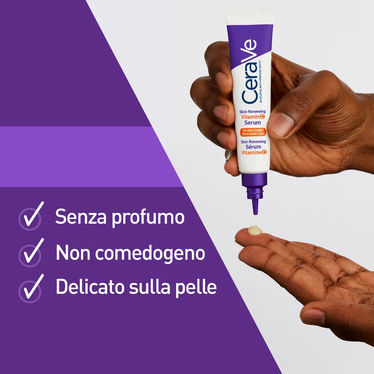 CeraVe Skin Renewing - Siero Viso con Vitamina C Illuminante e Antiossidante, 30 ml Antiage