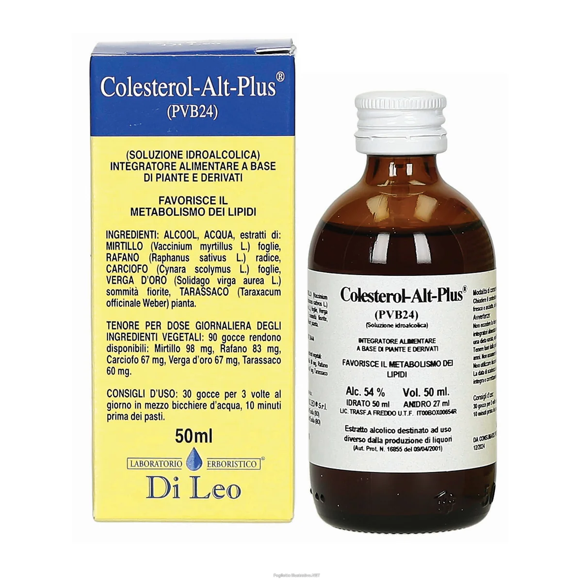 Colesterol-Alt-Plus Composto Pvb24 50 ml Metabolismo Lipidi