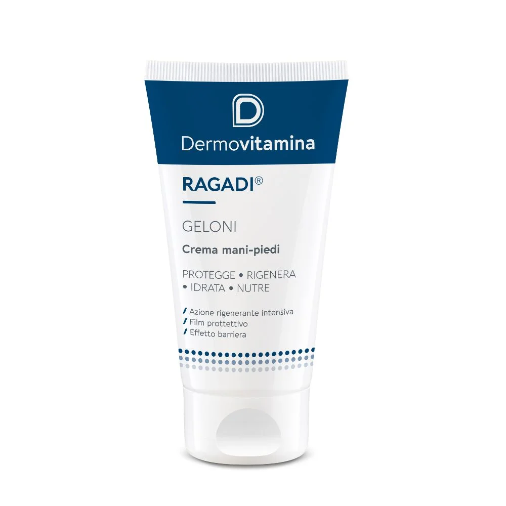 Dermovitamina Ragadi Geloni Crema Mani e Piedi 75 ml Azione Protettiva e Idratante