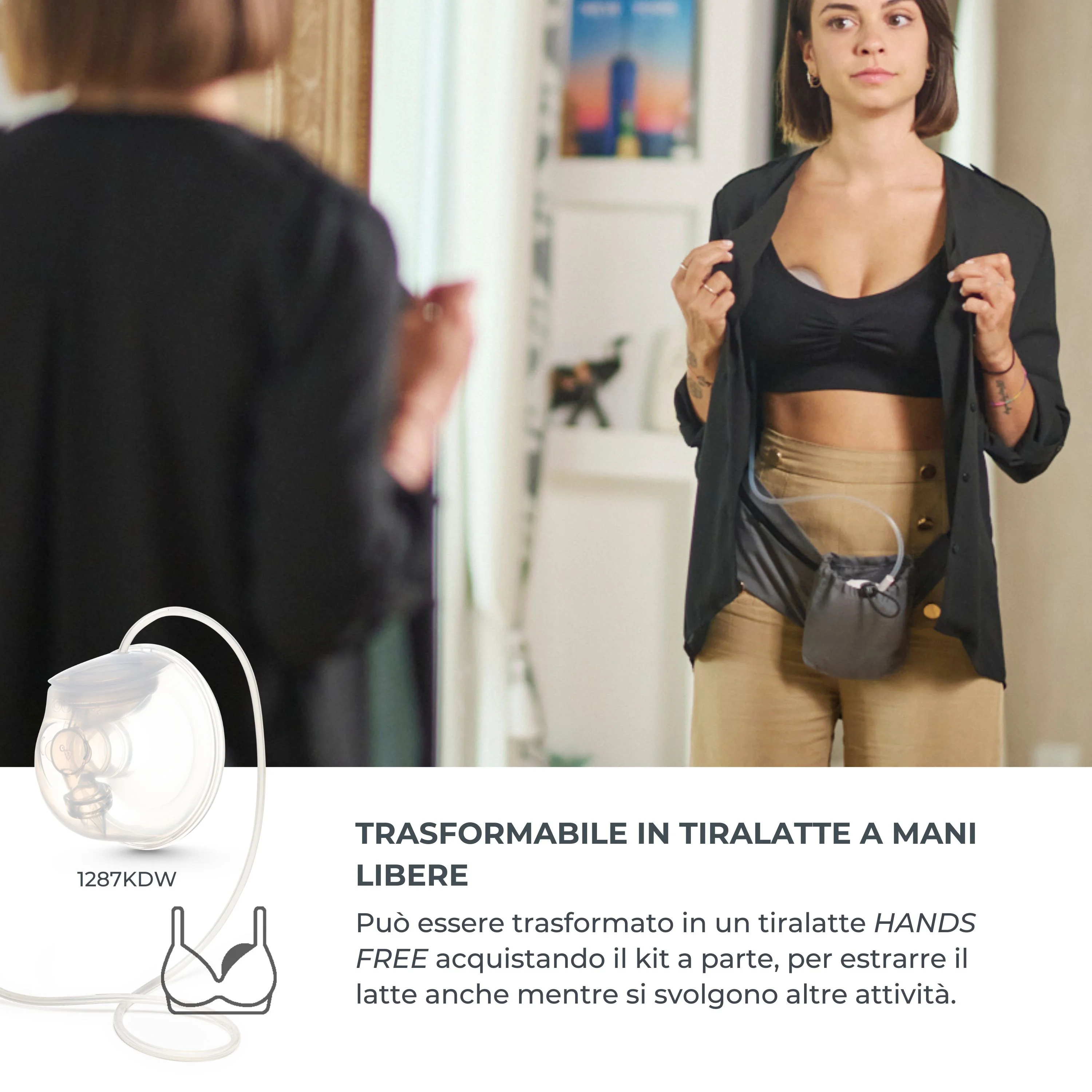 Nuvita Materno Smart Tiralatte Elettrico Sage Green