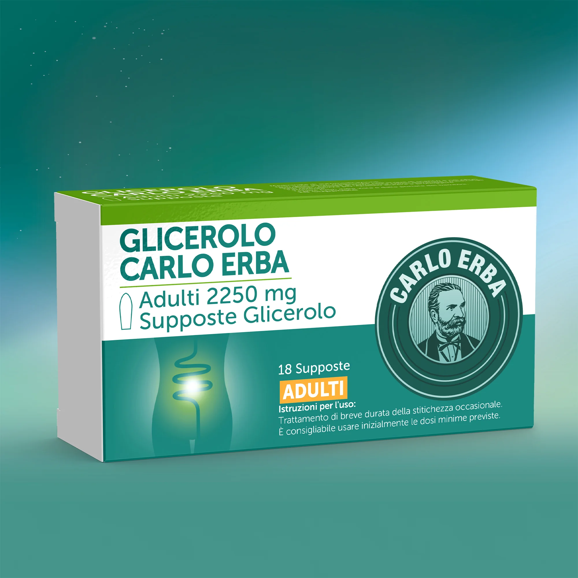 Carlo Erba Glicerolo Adulti 18 Supposte Stitichezza Occasionale