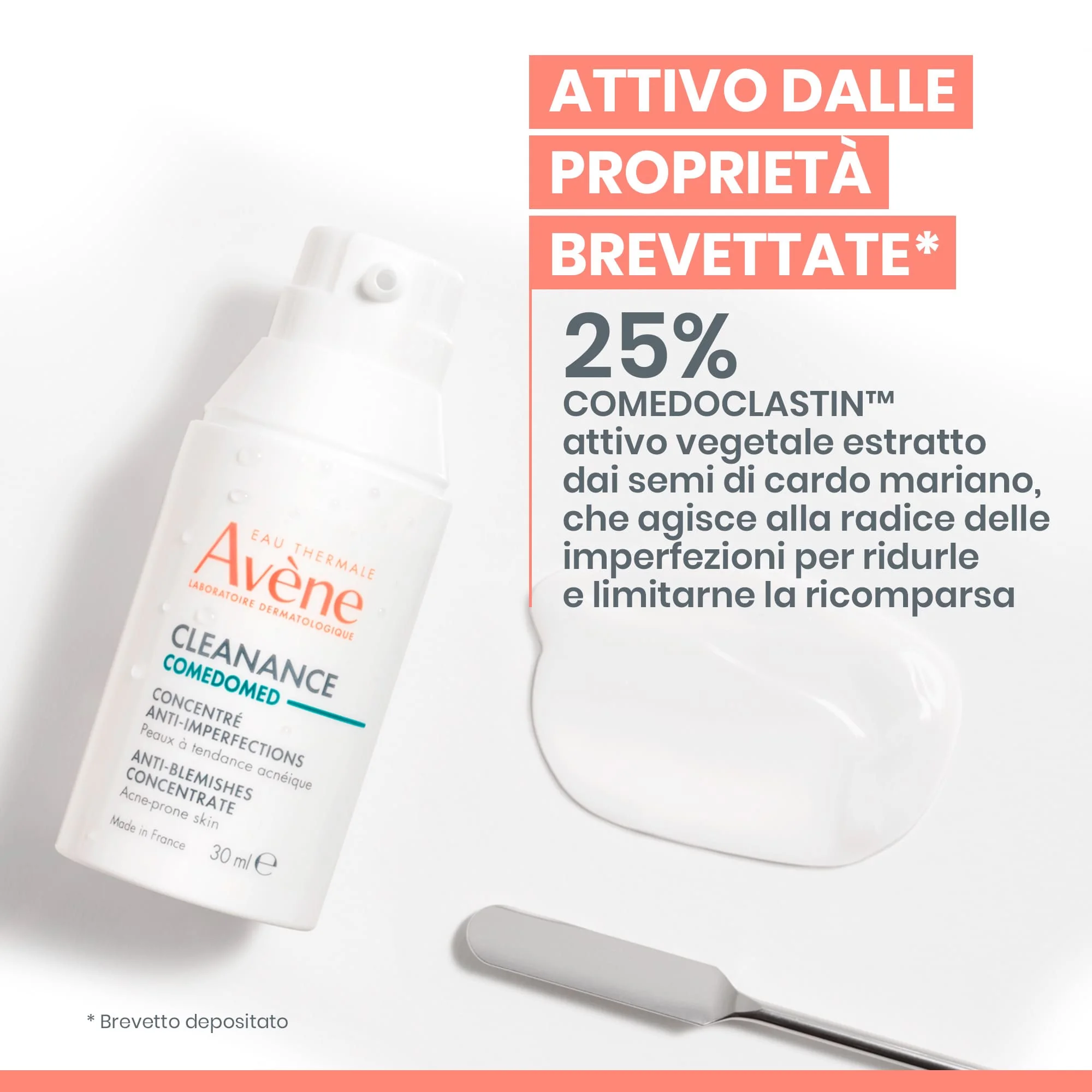Eau Thermale Avène Cleanance Comedomed Concentrato Anti-imperfezioni 30 ml Pelle Grassa a Tendenza Acneica