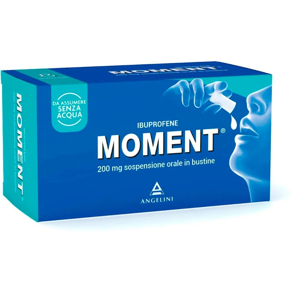 Moment Liquido 200 mg 8 Bustine Da Assumere Senz'Acqua