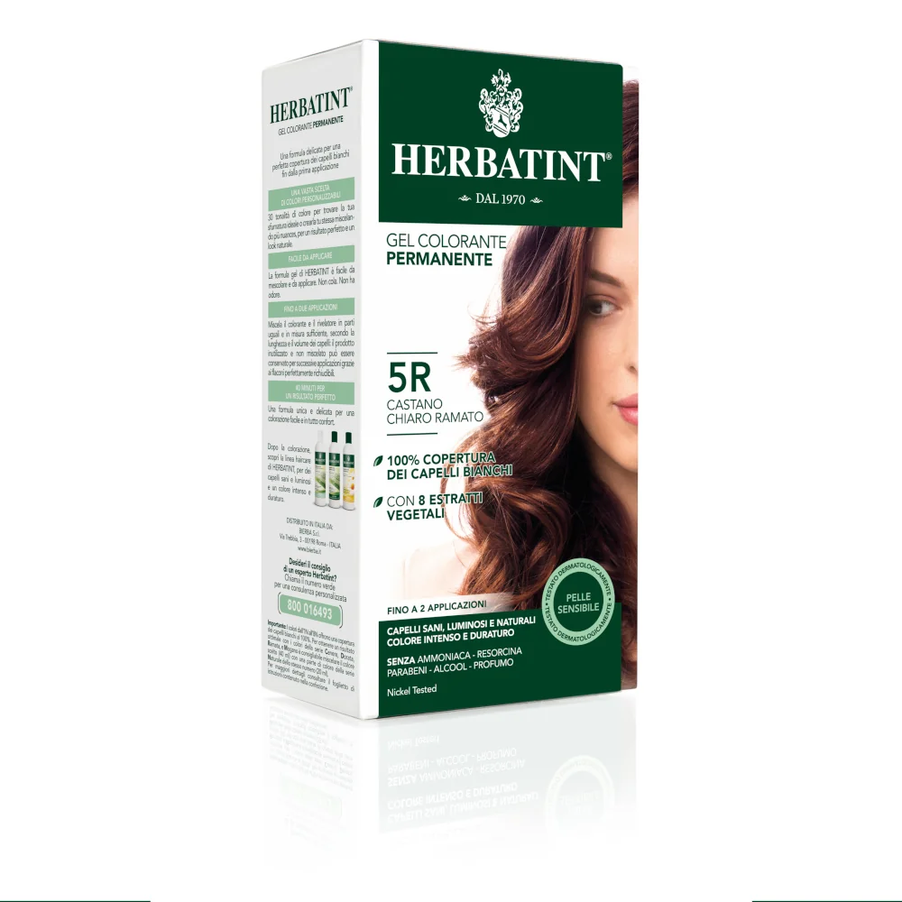Herbatint Gel Permanente 5R Castano Chiaro Ramato 150 ml Tintura Capelli