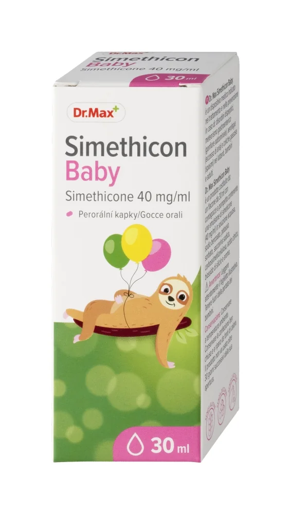 Dr. Max Gocce di Simeticone per Bambini 30Ml Contro Gonfiore Addominale e Coliche