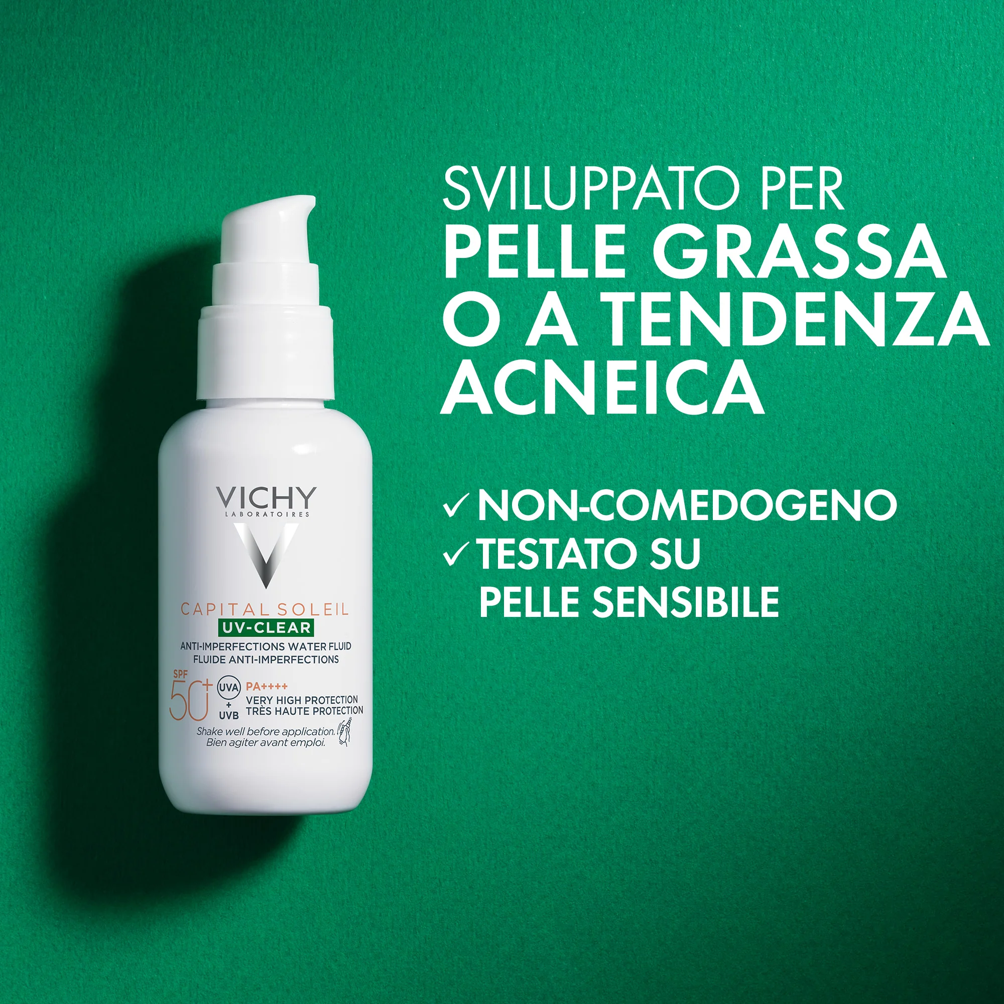 Vichy Capital Soleil UV Clear SPF50 40 Ml Fluido solare antimperfezioni