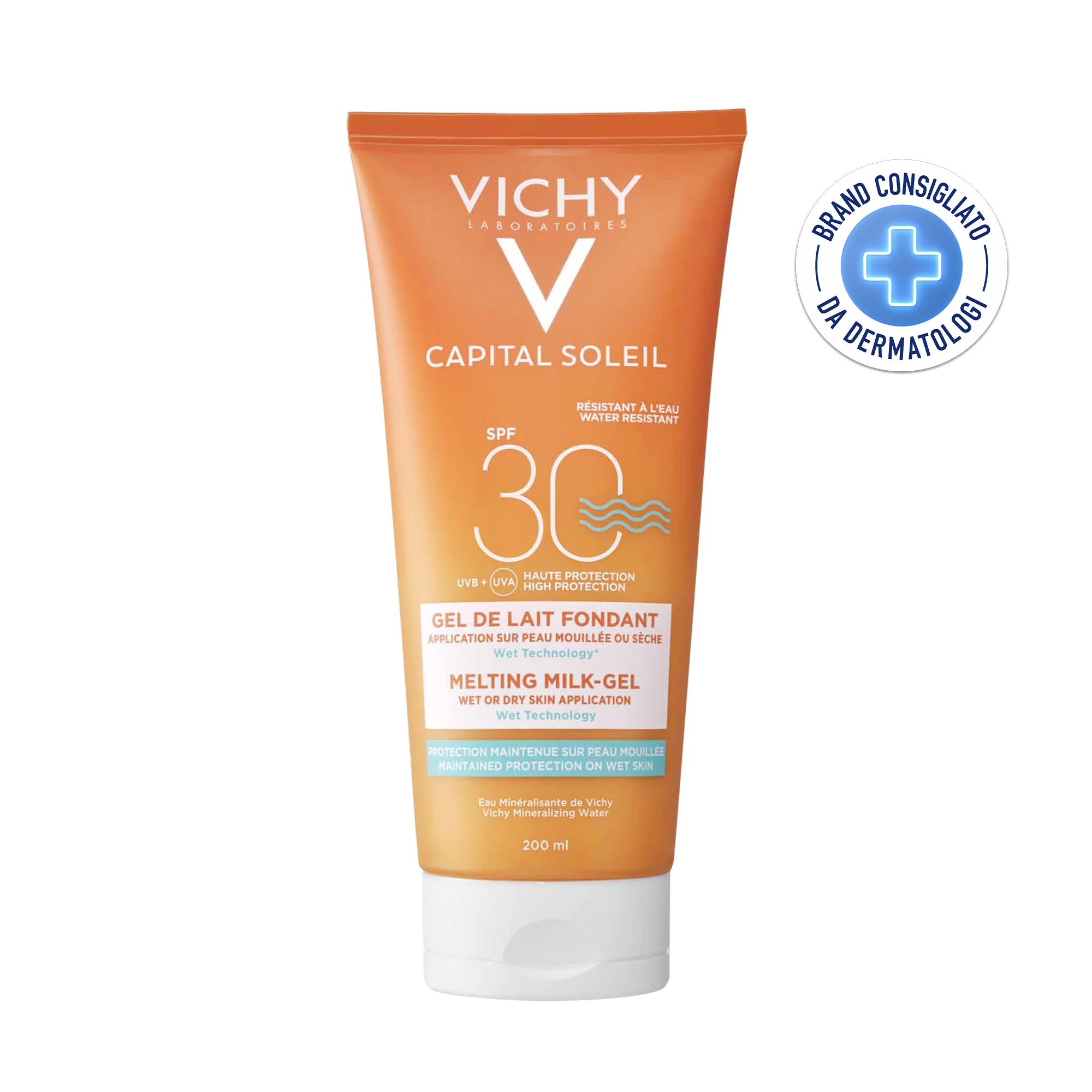 Vichy Ideal Soleil Gel Wet Corpo SPF 30 200 ml Protegge e Idrata