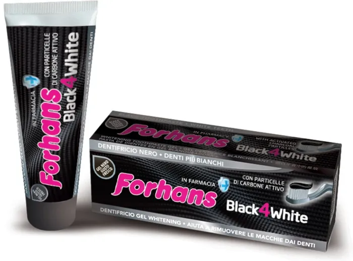 Forhans Black4White Dentifricio Ultrasbiancante 75 ml