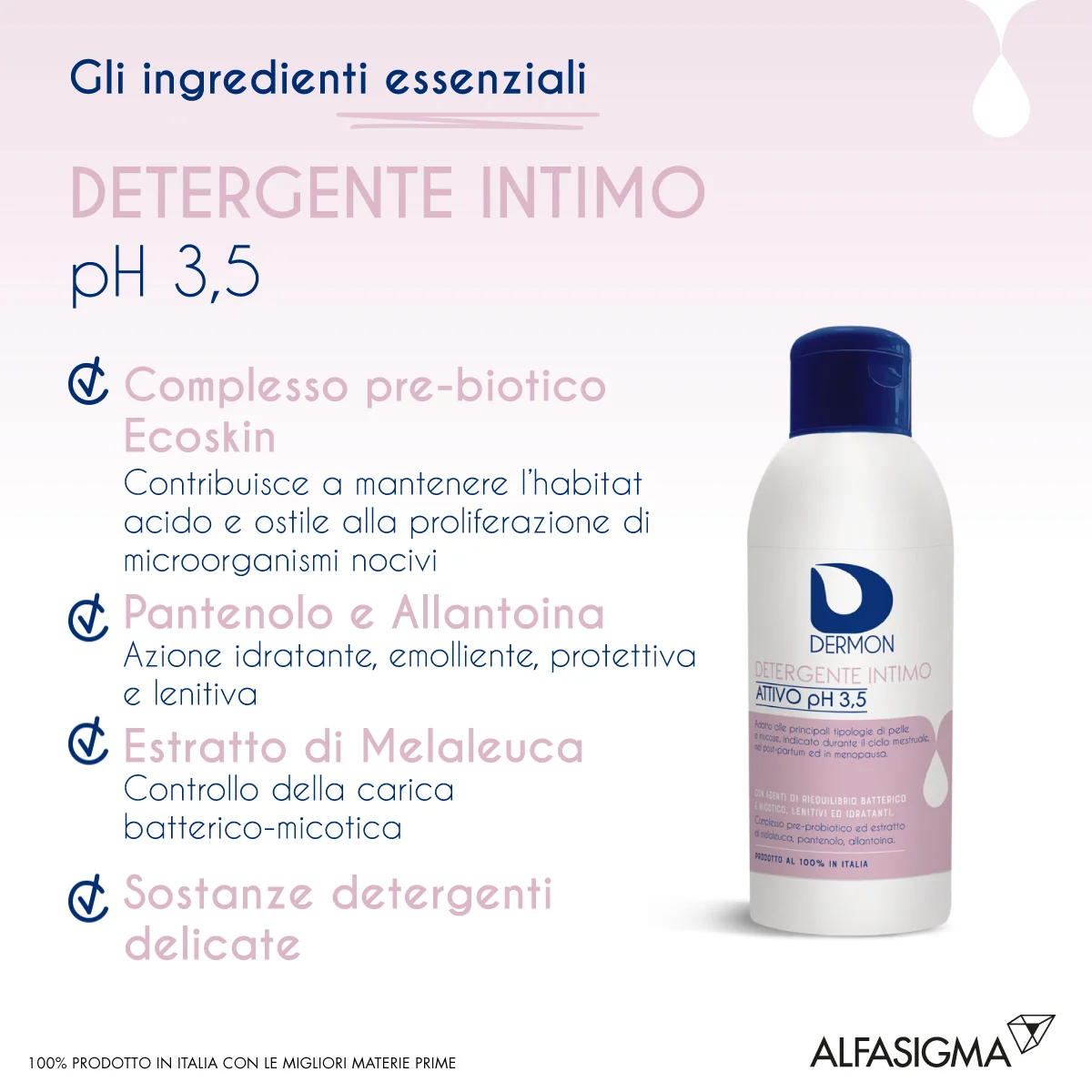 Dermon Intimo Attivo pH 3.5 250 ml Azione Preventiva