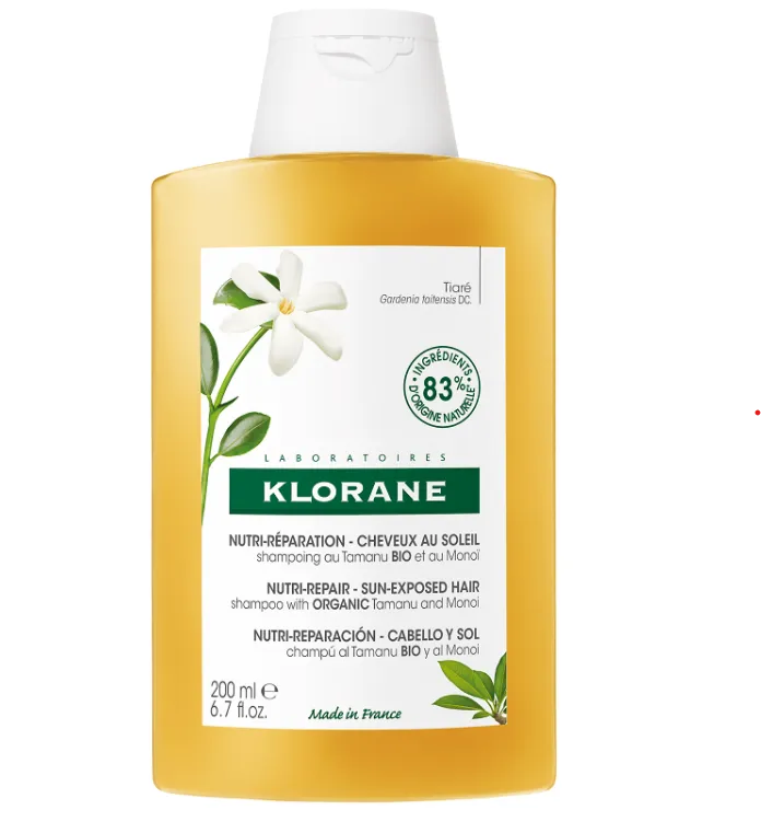 Klorane Polysianes Nutri Repair Sun Exposed Shampoo con Tamanu e Monoï 200 ml