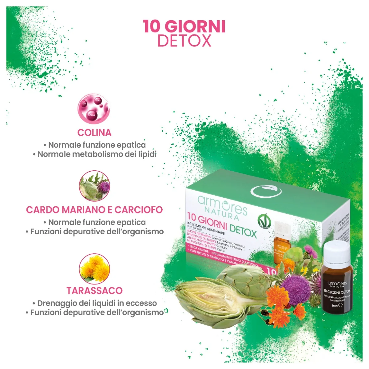 Armores Natura 10 Giorni Detox 100 ml Formula Vegana