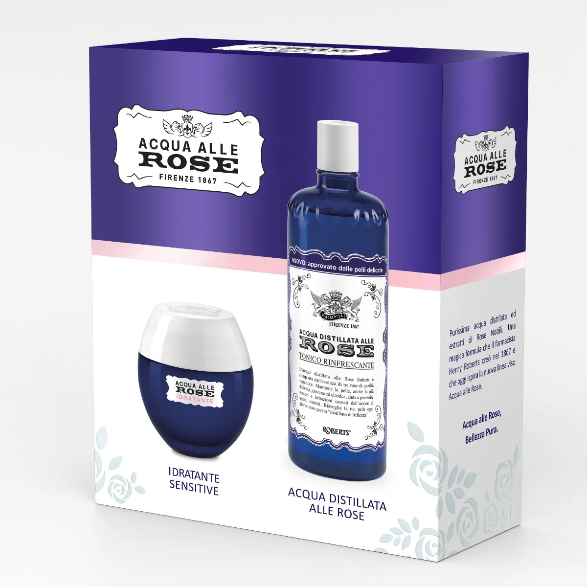 Acqua Alle Rose Cofanetto Idratazione Tonico + crema viso idratante lenitiva