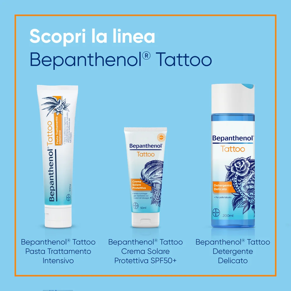 Bepanthenol Tattoo Pasta Trattamento Intensivo 100g Tatuaggi