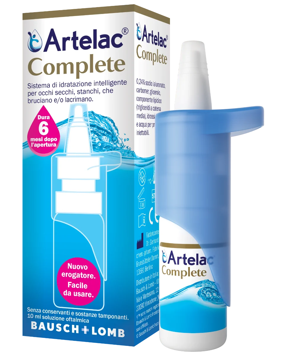 Artelac Complete EDO Multidose Soluzione Oculare Collirio 10 ml Secchezza Oculare