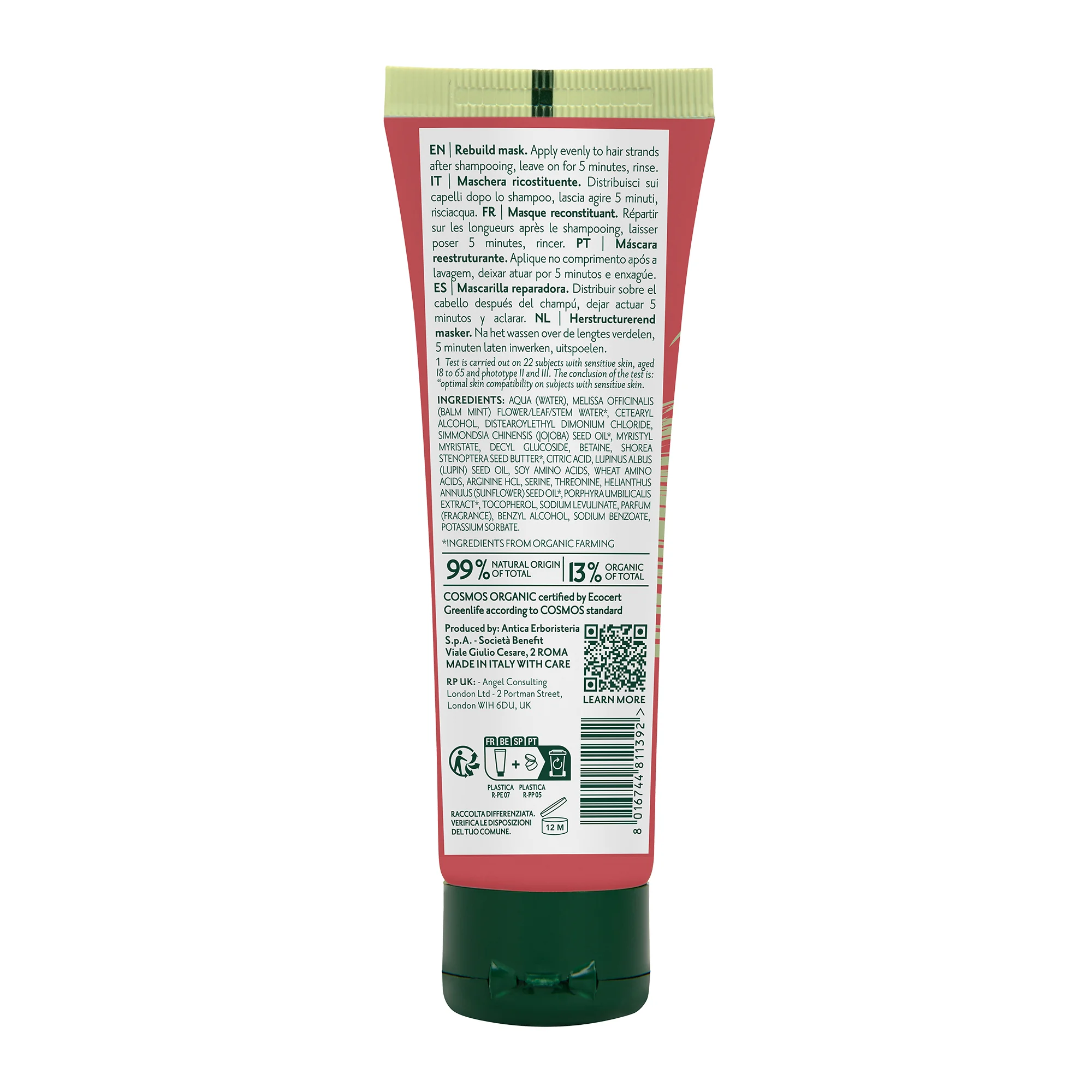 Herbatint Rebuild Mask 50 Ml Ripara Nutre e Ristruttura i Capelli
