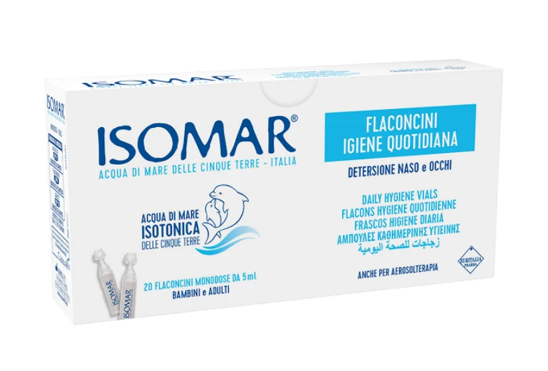 Isomar Soluzione Isotonica 20 Flaconcini Acqua Mare Igiene quotidiana
