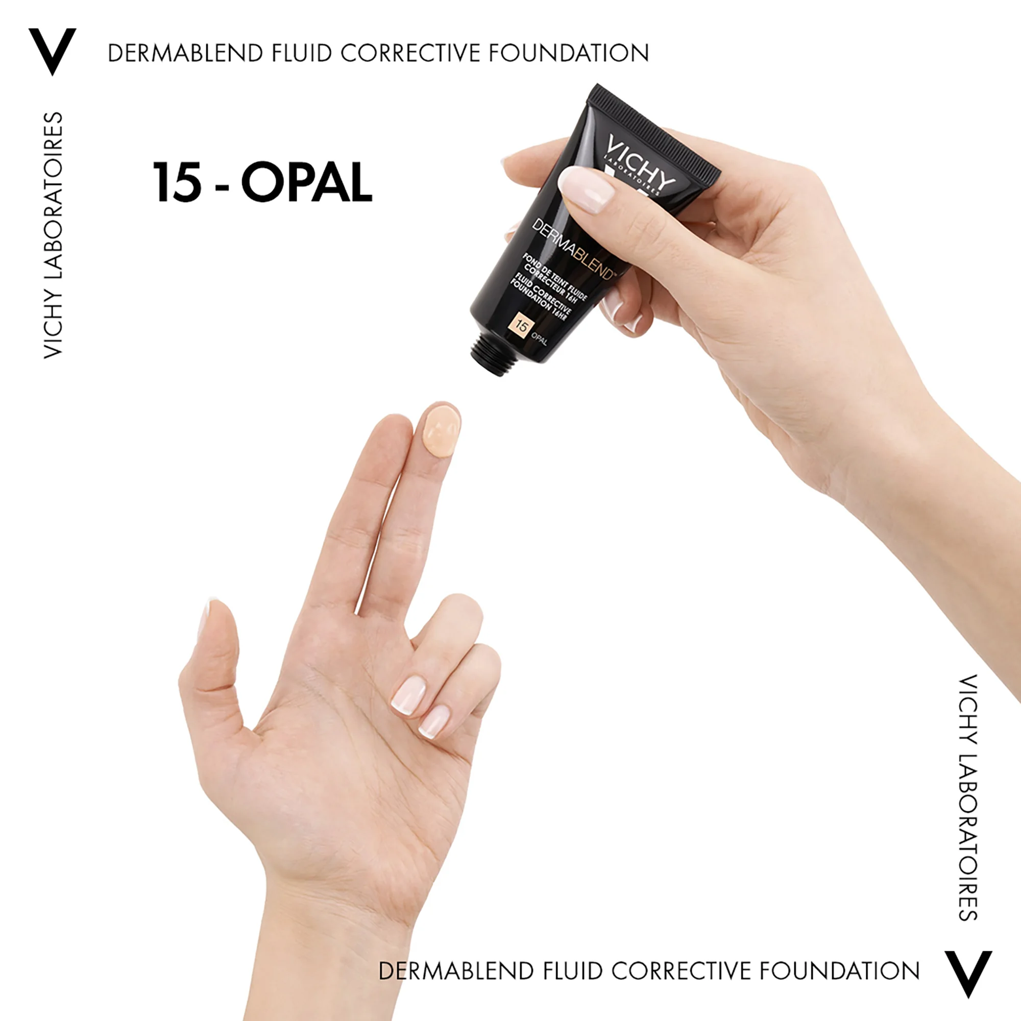 Vichy Dermablend Fluido 15, 30 Ml Fondotinta correttore 16h