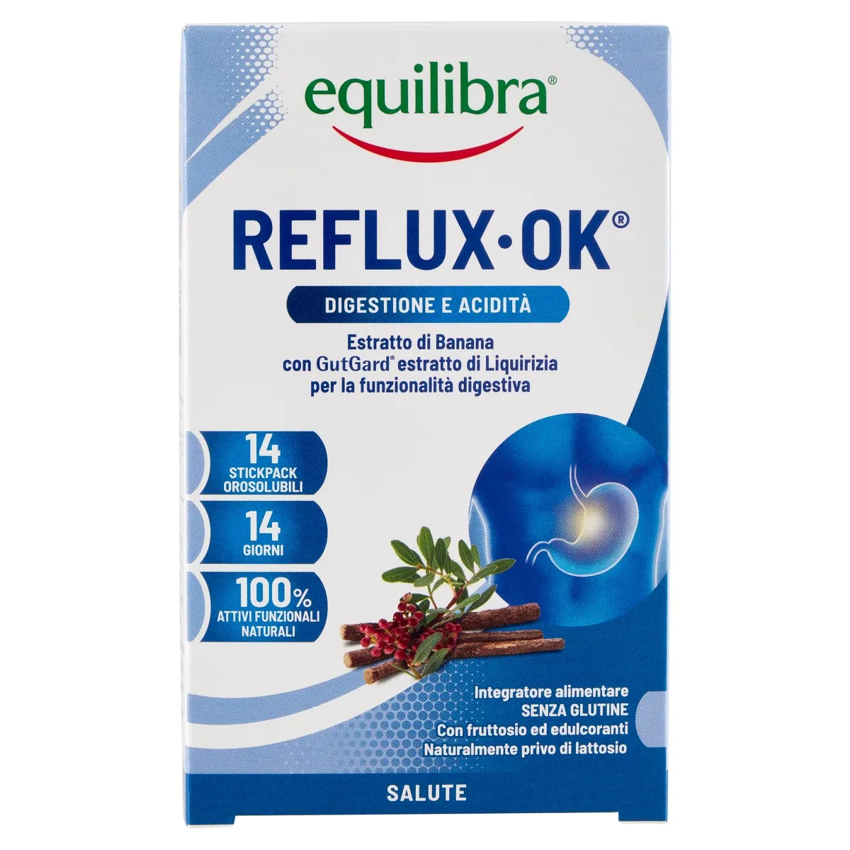 Equilibra Reflux Ok Acidità Gastr14 Stik Senza Glutine