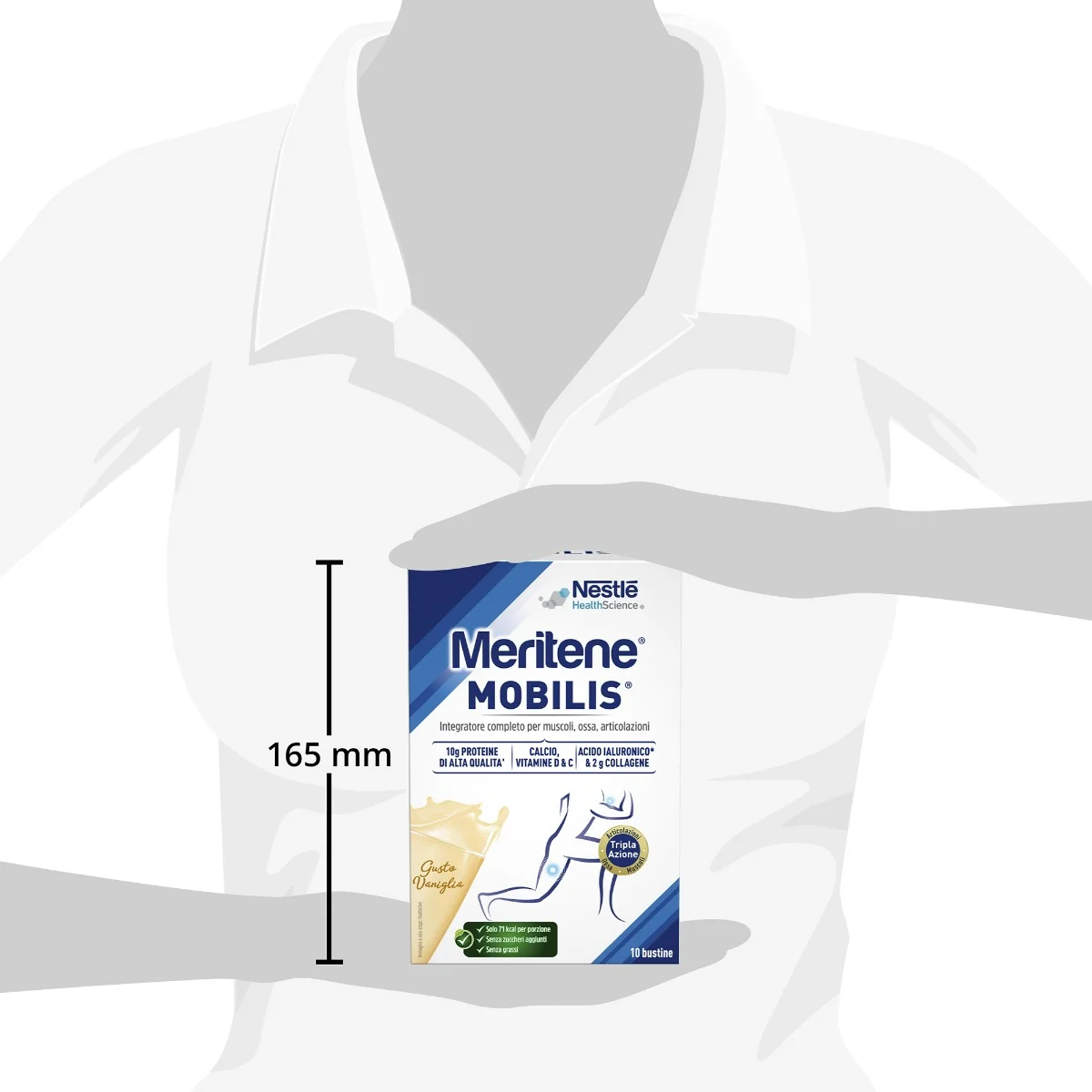 Meritene Mobilis Vaniglia Integratore Muscoli Ossa Articolazioni 10 bustine Mobilità Articolare