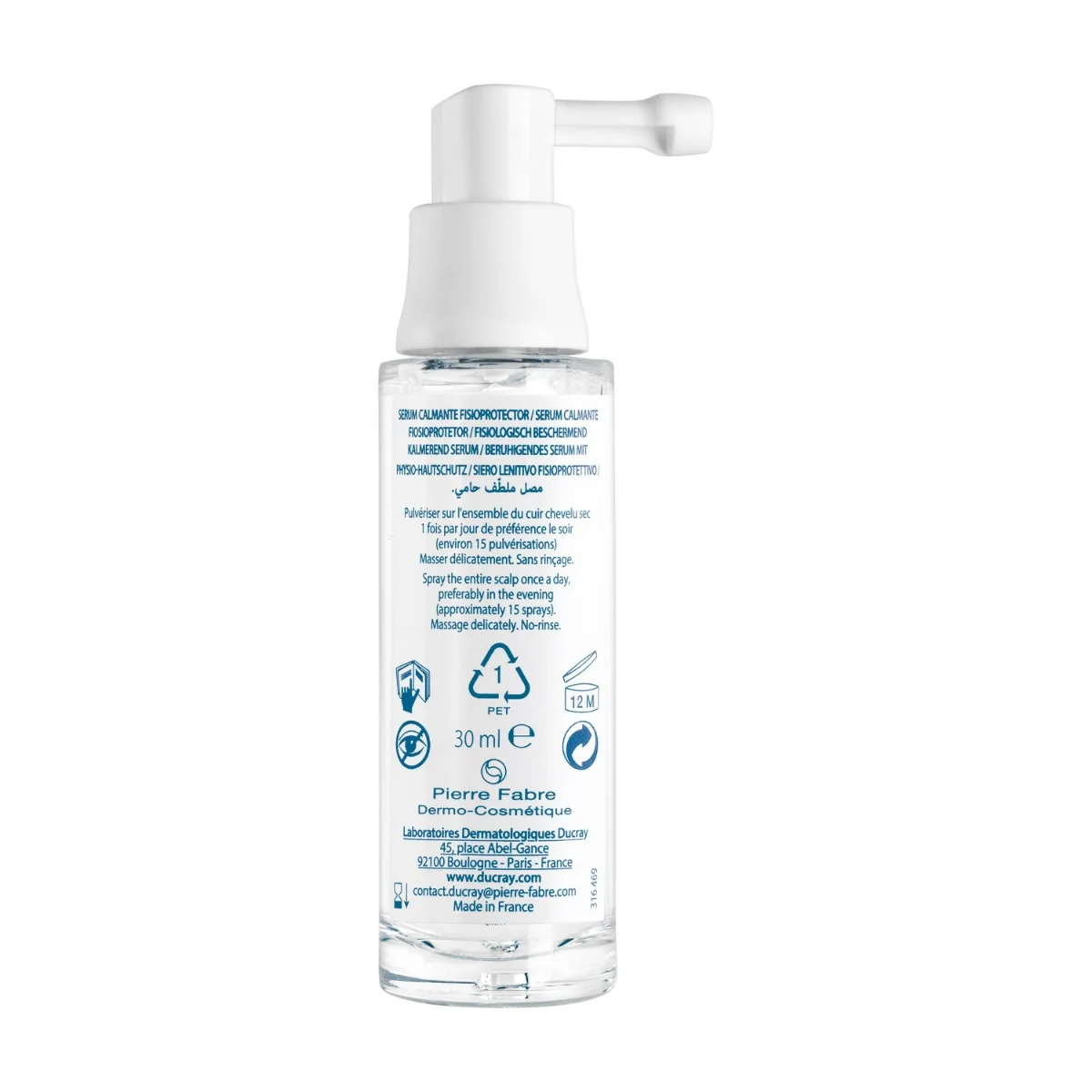 Ducray Sensinol Siero Lenitivo Fisioterapico 30 ml Cuoio Capelluto Sensibile Con Prurito