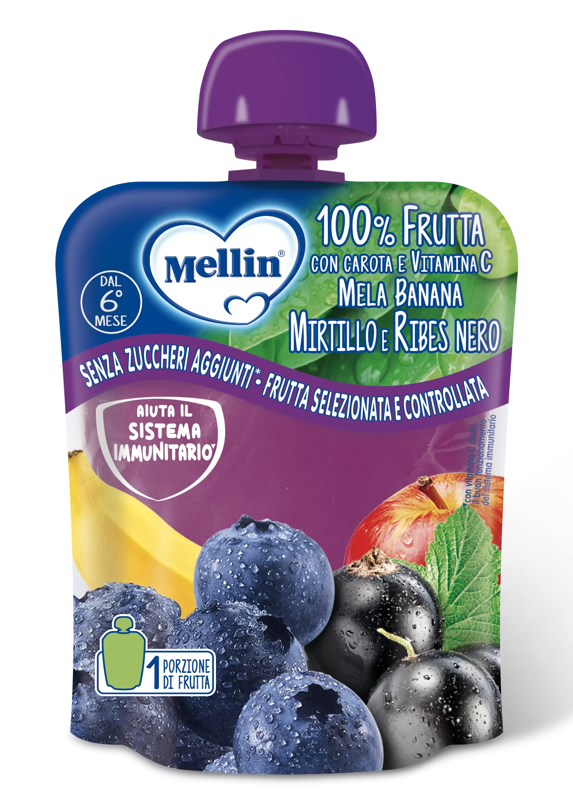 Mellin Pouch 90 G Mirtillo/Ribes