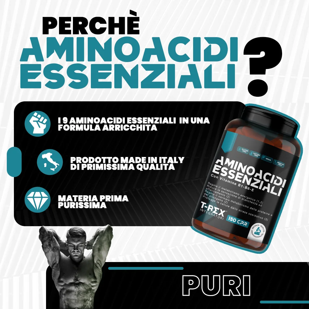 T-Rex Aminoacidi Ess 150Cpr Recupero Post Allenamento