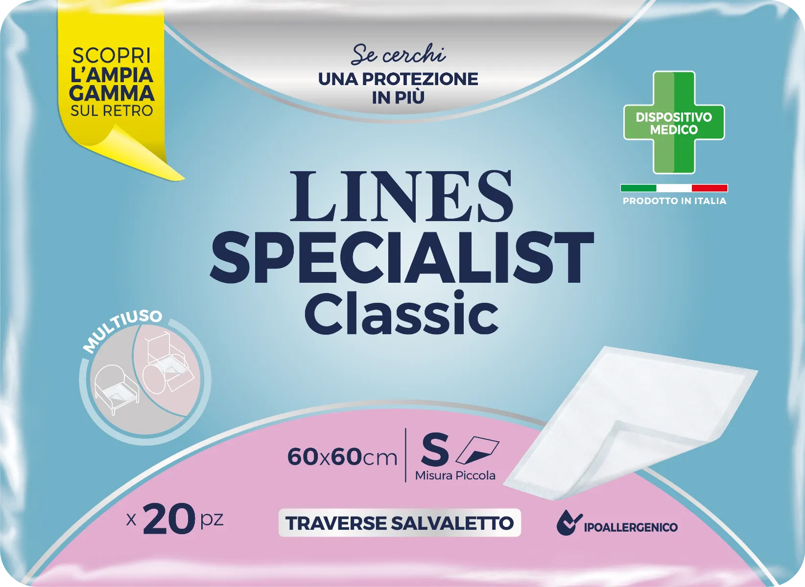Lines Specialist Classic Traversa 60x60 cm 20 pezzi Traverse Salvamaterasso