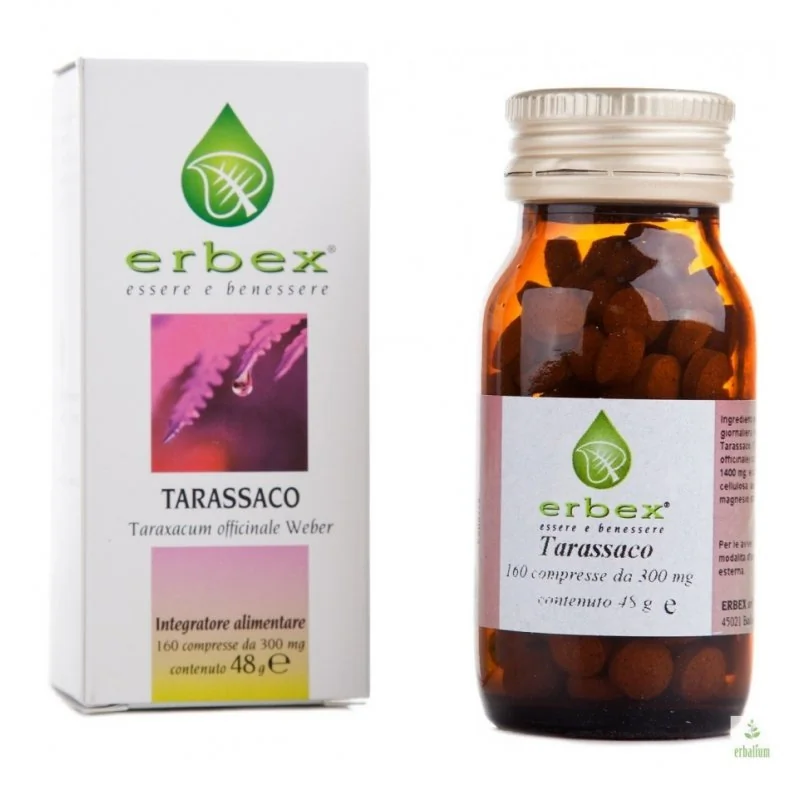 Erbex Tarassaco 0,3 g 160 Compresse Controllo Colesterolo