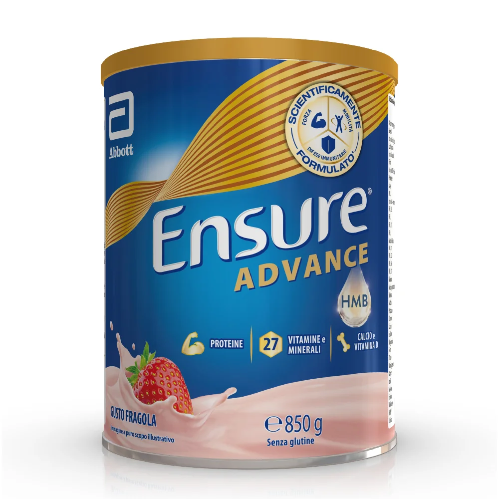 Ensure Advance Fragola 850 g Funzione muscolare e Mantenimento delle Ossa