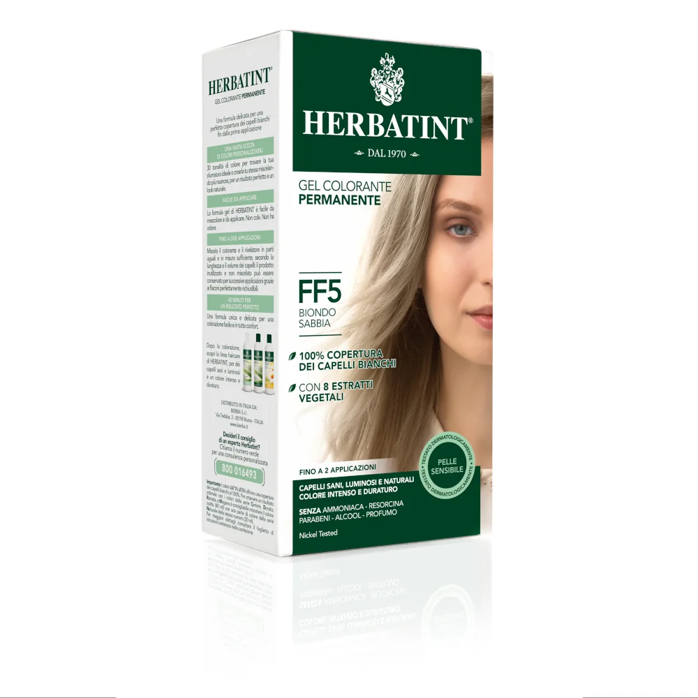Herbatint Gel Colorante Permanente Flash FF5 Biondo Sabbia 150 ml 