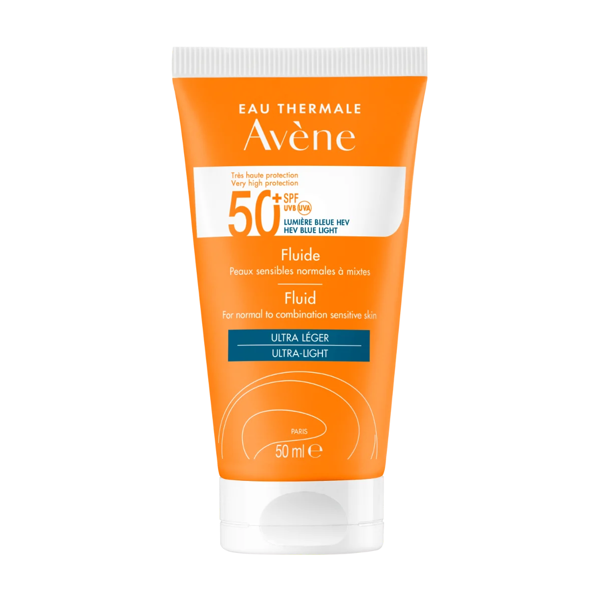Avène Solare Fluido Viso SPF 50+ 50 ml Protezione Molto Alta