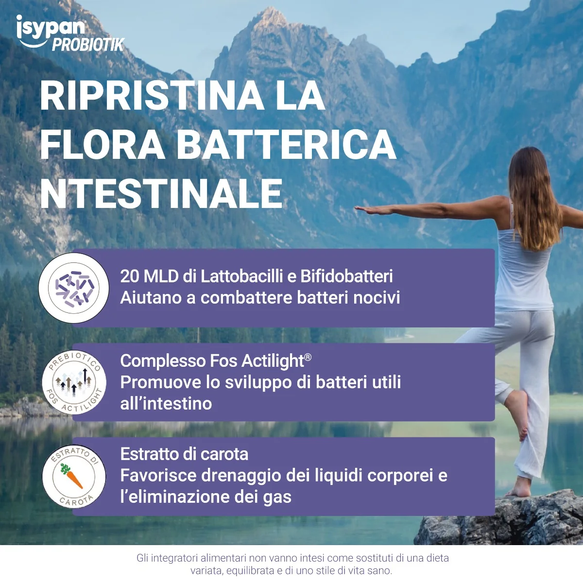 Isypan® Disbiosi Fermenti Lattici -12 Bustine Orosolubili Benessere Intestinale