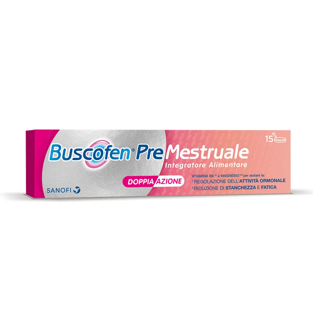 Buscofen Premestruale 15 Compresse Effervescenti Integratore Donna per Ciclo Mestruale