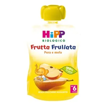 Hipp Bio Frutta Frullata Mela Pera 90 g 100% Frutta