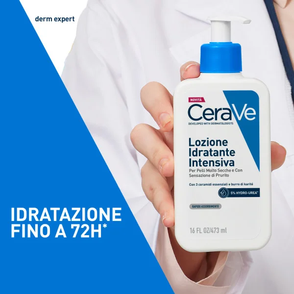Cerave Lozione Idratante Intensiva 473 ml/16 Oz Per Pelli Molto Secche e Con Sensazione di Prurito