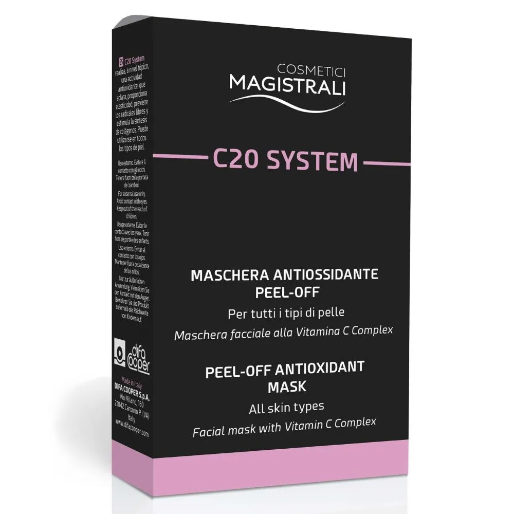 C20 System 5 Bustine - Maschera Viso Maschera Antiossidante Peel-Off