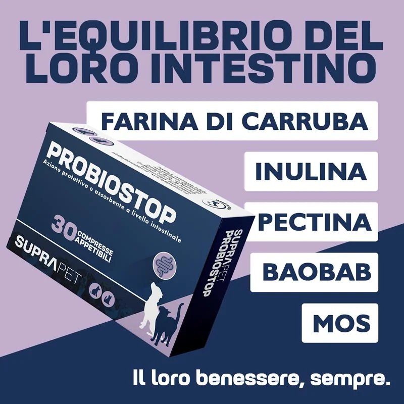 Suprapet Probiostop 30Cpr Azione Protettiva e Gastroprotettiva