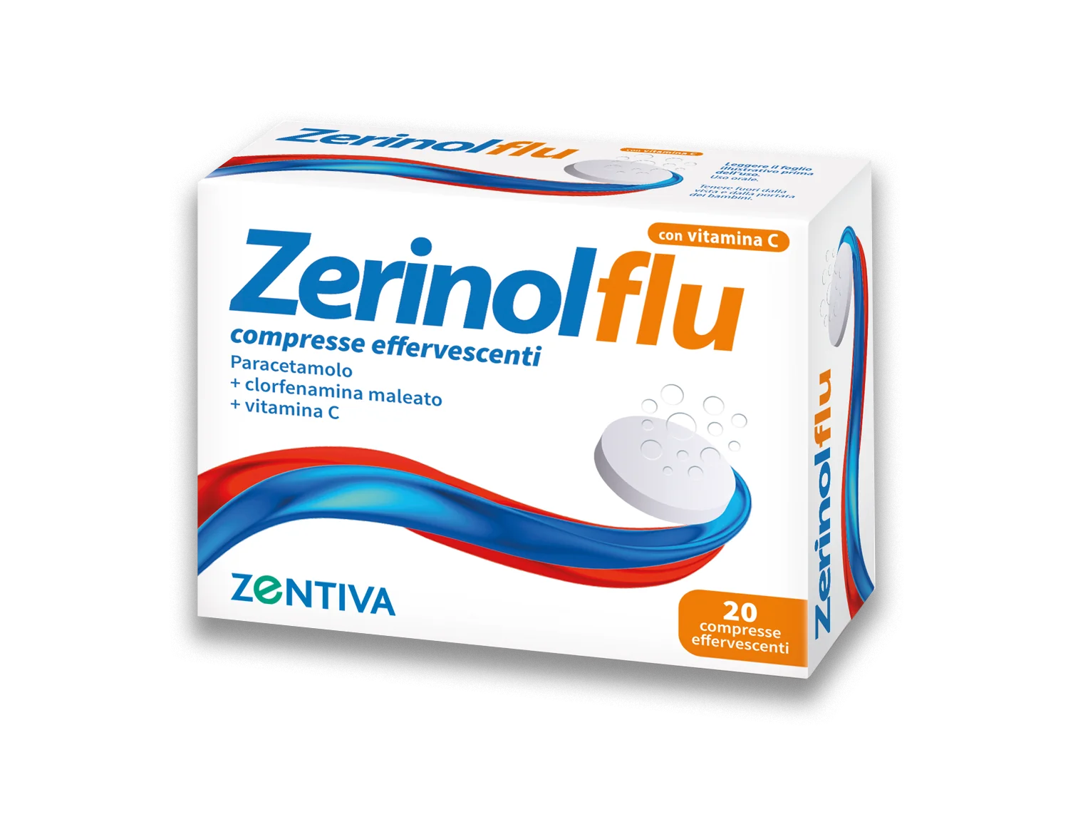 Zerinolflu 20 Compresse Effervescenti Analgesico e Antipiretico