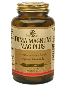 Solgar Dima Magnum Mag Plus Integratore Magnesio 100 Tavolette Integratore di Magnesio