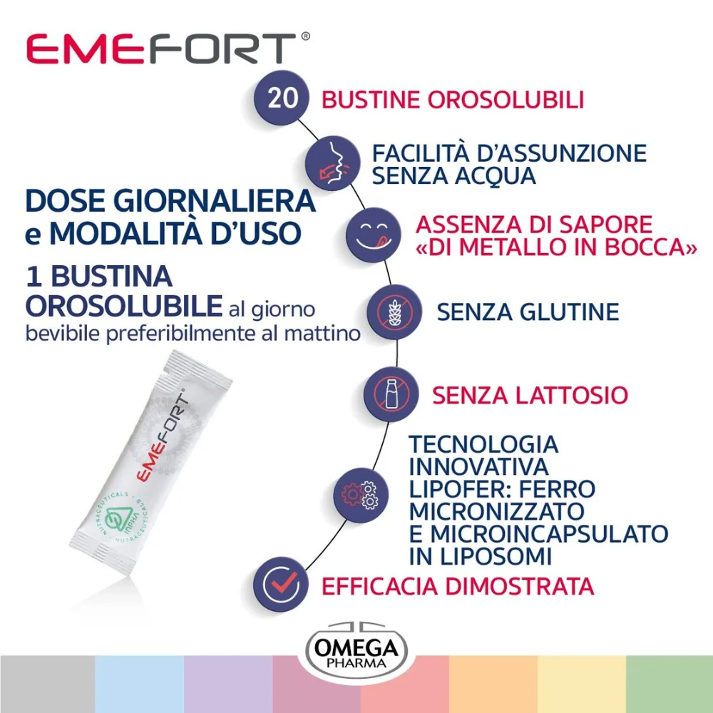 Emefort Integratore 20 Bustine Orosolubili