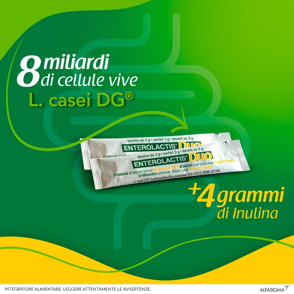 Enterolactis Duo 20 Bustine 5 G Fermenti Funzionalità Intestinale