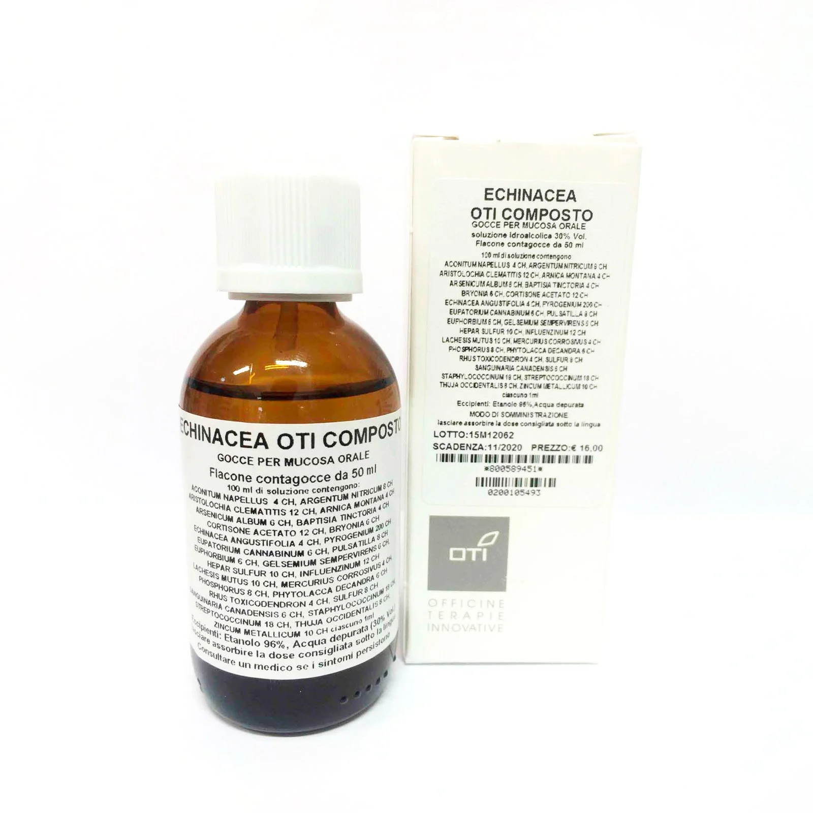 Echinacea Oti Composto Gocce 50 ml Soluzione Idroalcolica