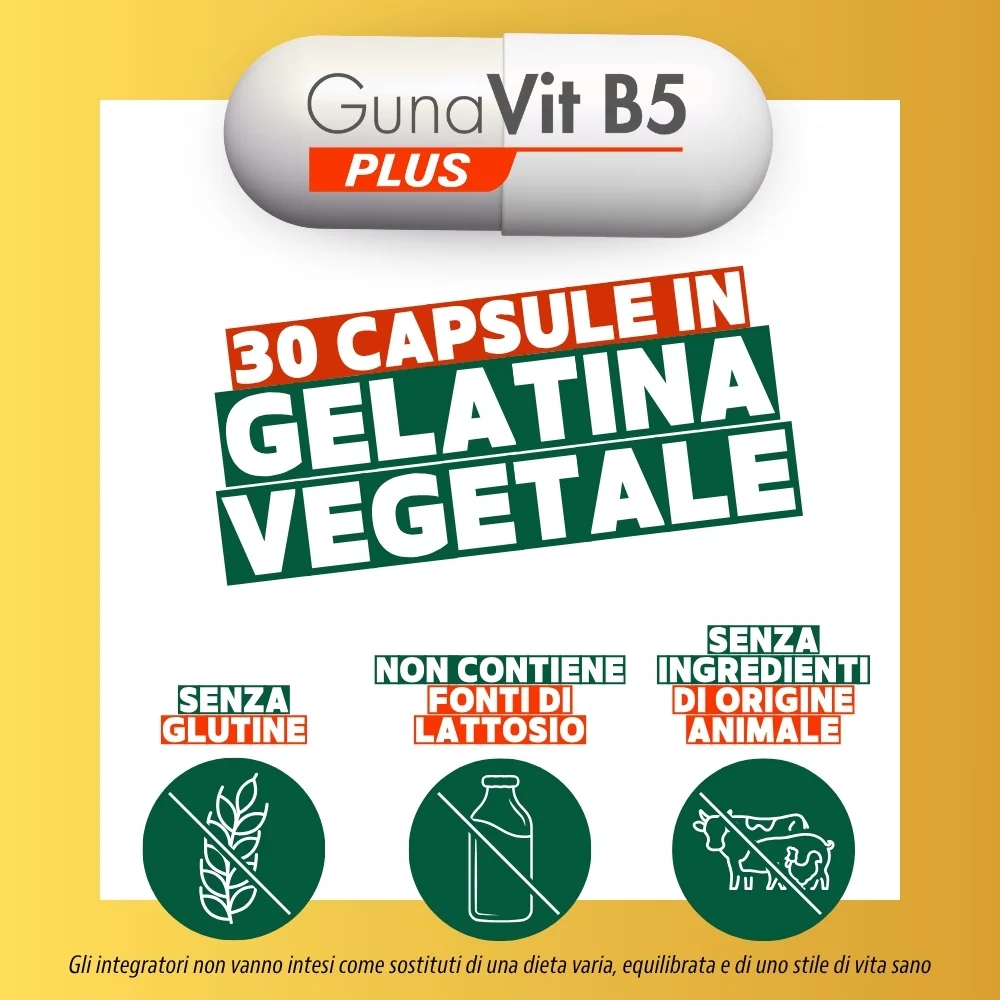 Gunavit B5 Plus 30 Capsule Stanchezza Fisica e Mentale