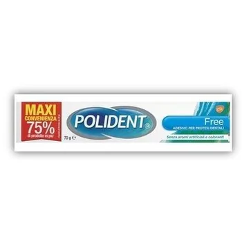 Polident Gusto Neutro Adesivo per Protesi Dentali 70 g Forte Tenuta