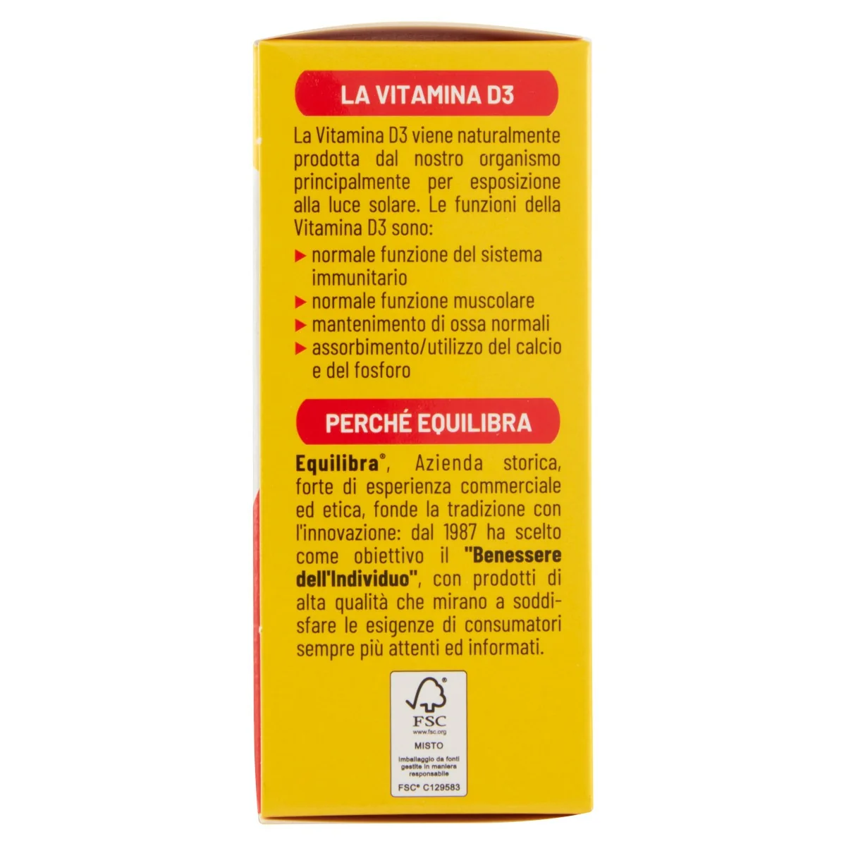 Equilibra Vitamina D3 Sistema Immunitario Spray Orale13 ml Ossa E Muscoli