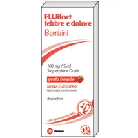 Fluifort Febbre e Dolore Bambini 100 mg/5 ml Gusto Fragola 150 ml
