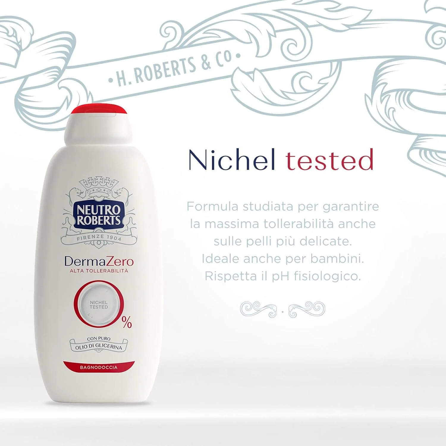 Neutro Roberts Bagnoschiuma Dermazero Ipoallergenico 600 ml Massima Tollerabilità Cutanea